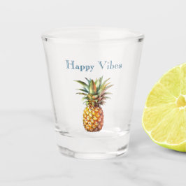 Happy Tropical Pineaple Schnapsglas