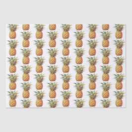 Happy Tropical Pineapples Seidenpapier