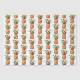 Happy Tropical Pineapples Seidenpapier