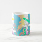 Happy Tropical Vibes Palm Tree Tasse Cup (Mittel)