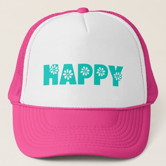 Happy Trucker Hat Truckerkappe (Vorderseite)