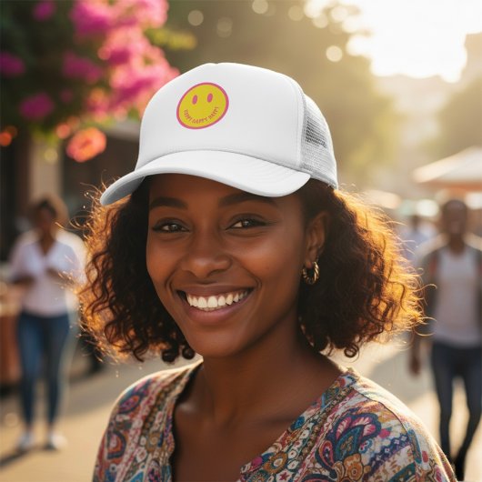Happy Trucker Hat Truckerkappe