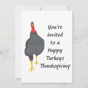 Happy Trukeys Vegetarischer Veganer Erntedank Einl Einladung