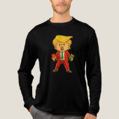 Happy Trump Funny Trump Bull Bear Trump Meme Chibi Tri-Blend Shirt (Vorderseite)