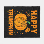 Happy Trumpkin macht Halloween wieder groß Fleecedecke (Vorderseite (Horizontal))