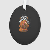 Happy Trumpsgiving Funny Erntedank Trumpkin Usa Ornament (Vorderseite)