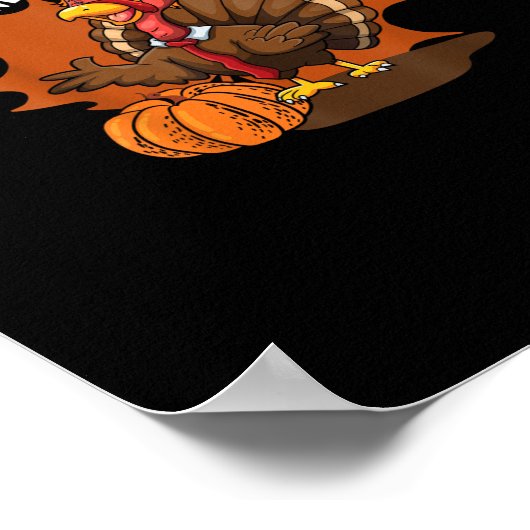 Happy Trumpsgiving Funny Erntedank Trumpkin Usa Poster (Ecke)