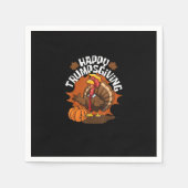 Happy Trumpsgiving Funny Erntedank Trumpkin Usa Serviette (Vorderseite)