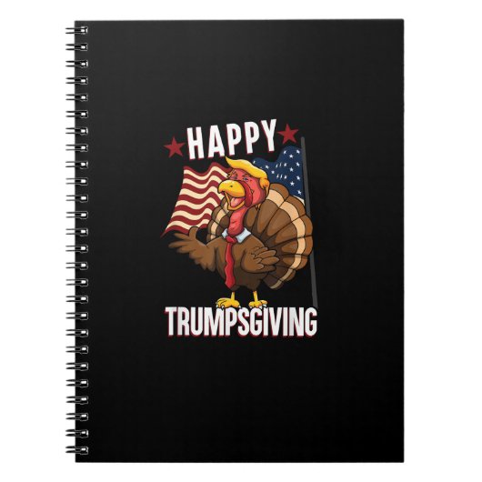 Happy Trumpsgiving Funny Erntedank Türkei Trump Notizblock (Vorderseite)