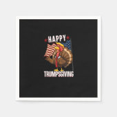 Happy Trumpsgiving Funny Erntedank Türkei Trump Serviette (Vorderseite)