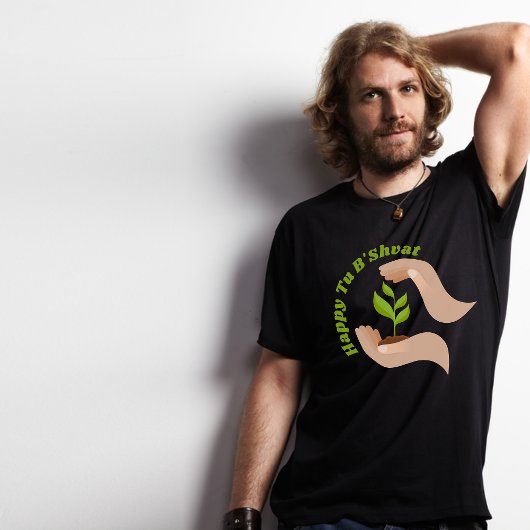 Happy Tu B'shvat / Bishvat Green Pflanze T-Shirt