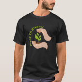 Happy Tu B'shvat / Bishvat Green Pflanze T-Shirt (Vorderseite)