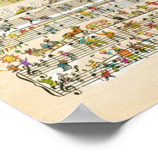 Happy Tunes Poster (Ecke)