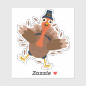 Happy Turkey Aufkleber (Blatt)
