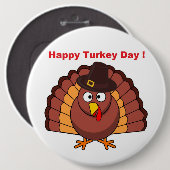 HAPPY TURKEY DAY BUTTON (Vorne & Hinten)