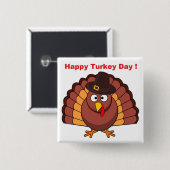 HAPPY TURKEY DAY BUTTON (Vorne & Hinten)
