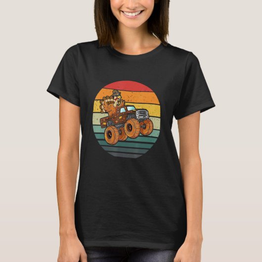 Happy Turkey Day Cute Little Pilgrim Thanksgiving T-Shirt (Vorderseite)
