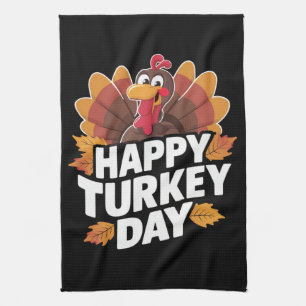 Happy Turkey Day Erntedank Day Holiday Geschenk Geschirrtuch