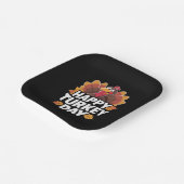 Happy Turkey Day Erntedank Day Holiday Geschenk Pappteller (Gewinkelt)