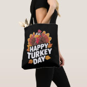 Happy Turkey Day Erntedank Day Holiday Geschenk Tasche (Von Nahem)