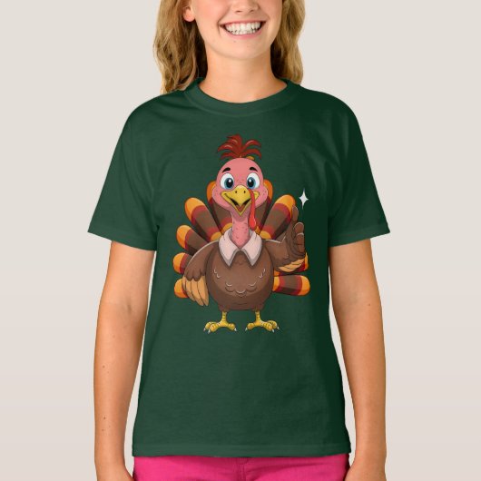 Happy Turkey Day Erntedank Day Holiday T-Shirt (Vorderseite)