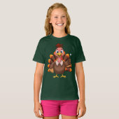 Happy Turkey Day Erntedank Day Holiday T-Shirt (Vorne ganz)