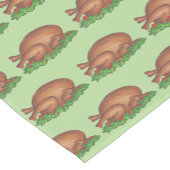 Happy Turkey Day Erntedank Dinner Cranberries Kurzer Tischläufer (Ecke)