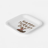 Happy Turkey Day Erntedank Square Paper Teller (Gewinkelt)