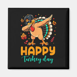 Happy Turkey Day Erntedank Türkei Pilgrim Men B Magnet