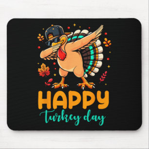 Happy Turkey Day Erntedank Türkei Pilgrim Men B Mousepad
