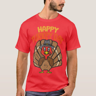 Happy Turkey Day Funny Erntedank 2022 Herbstwoche T-Shirt