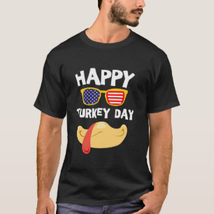 Happy Turkey Day Funny für Kinder Jungs Mädchen Tü T-Shirt