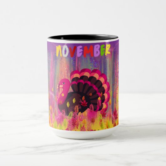 Happy Turkey Day Kaffeepause Tasse (Zentrum)