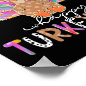 Happy Turkey Day Niedlich Türkei Erntedank Shirts  Poster (Ecke)