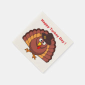 HAPPY TURKEY DAY SERVIETTE (Ecke)