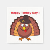HAPPY TURKEY DAY SERVIETTE (Vorderseite)