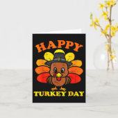 Happy Turkey Day Shirt Niedlich Little Pilgrim Tha Karte (Gelbe Blume)
