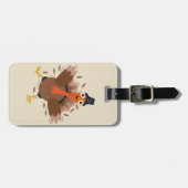 Happy Turkey Gepäckanhänger (Vorderseite horizontal)