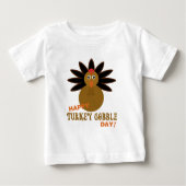 Happy Turkey Gobble Day Erntedank Baby T-shirt (Vorderseite)