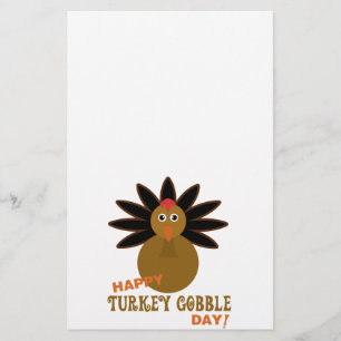 Happy Turkey Gobble Day Erntedank Briefpapier
