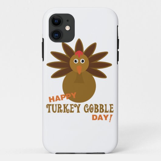 Happy Turkey Gobble Day Erntedank Case-Mate iPhone Hülle (Rückseite)