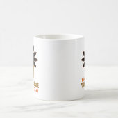 Happy Turkey Gobble Day Erntedank Kaffeetasse (Mittel)