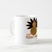 Happy Turkey Gobble Day Erntedank Kaffeetasse (Vorderseite Links)