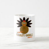 Happy Turkey Gobble Day Erntedank Kaffeetasse (Mittel)