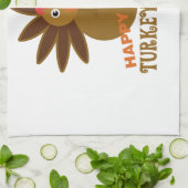 Happy Turkey Gobble Day Erntedank Küchentuch (Gefaltet)
