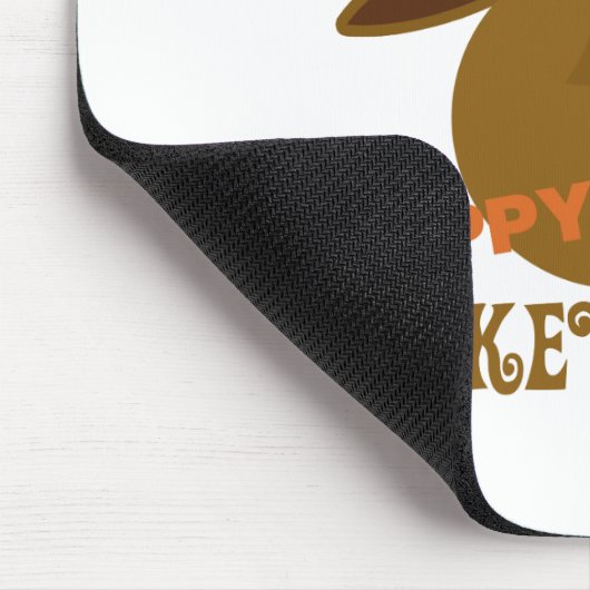 Happy Turkey Gobble Day Erntedank Mousepad (Ecke)