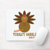Happy Turkey Gobble Day Erntedank Mousepad (Mit Mouse)