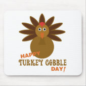 Happy Turkey Gobble Day Erntedank Mousepad (Vorne)
