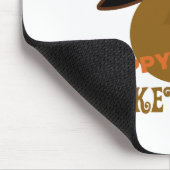 Happy Turkey Gobble Day Erntedank Mousepad (Ecke)