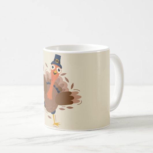 Happy Turkey Kaffeetasse (VorderseiteRechts)